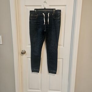 Rachel Roy Ladies Dark Wash Pull-On Skinny Jogger Style Jeans Size Large